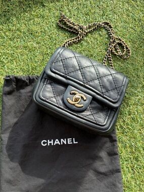 RARE Chanel Sheriff's Star Mini Classic Flap Bag